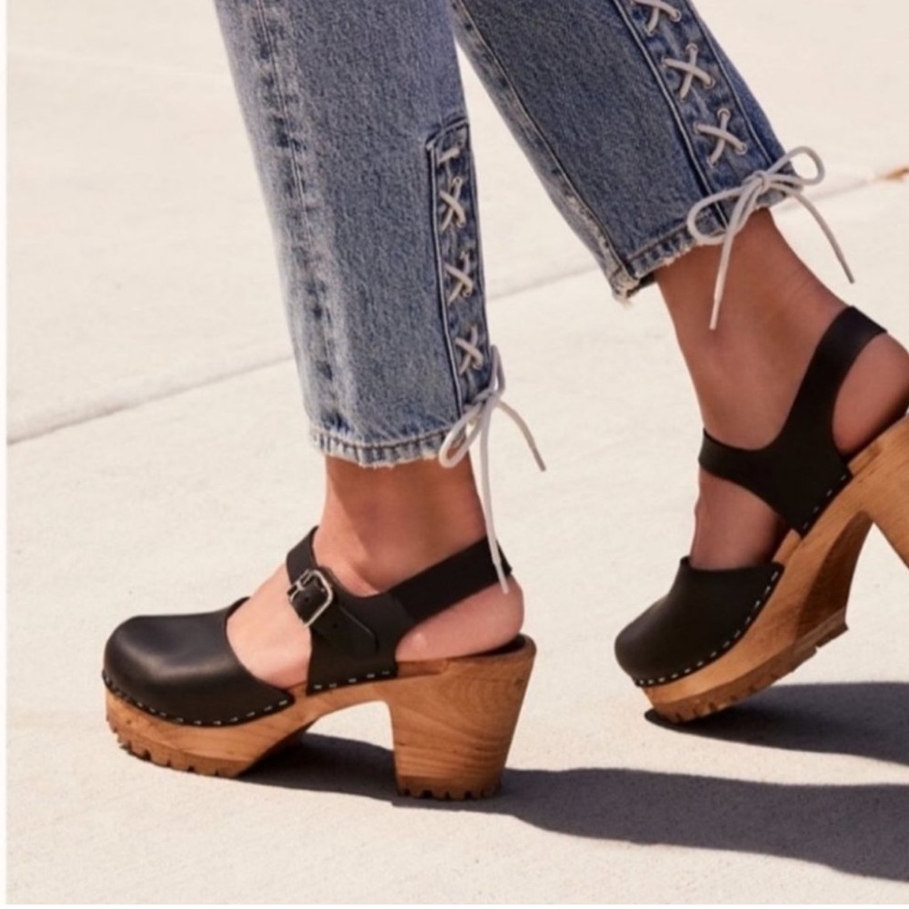 New Free People x MIA Abby Clogs Black